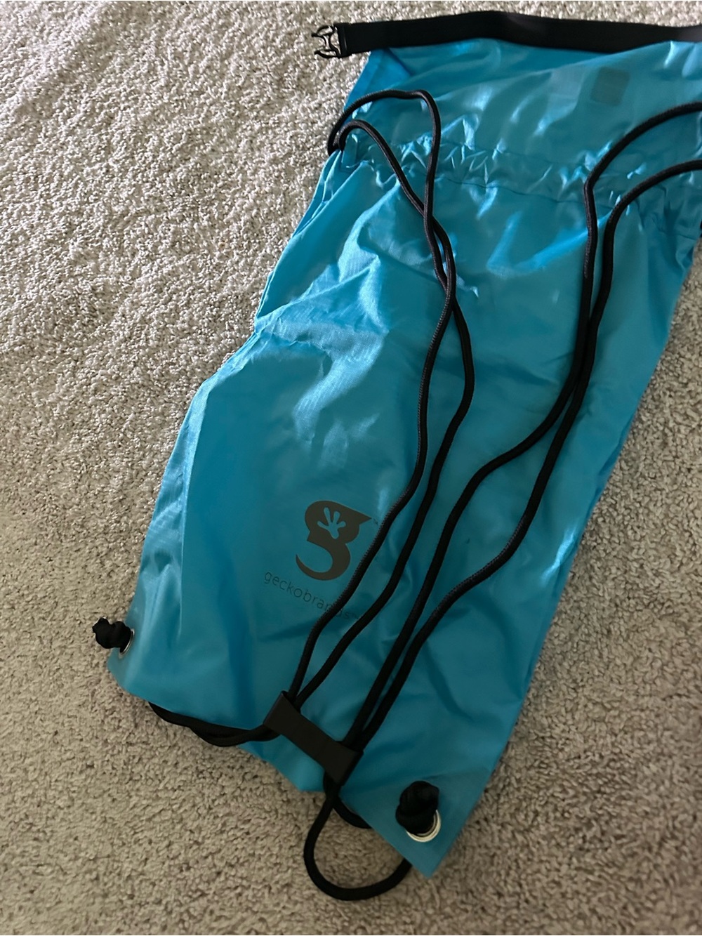 Ron Jon Geckobrands Blue Drawstring Backpack Waterproor